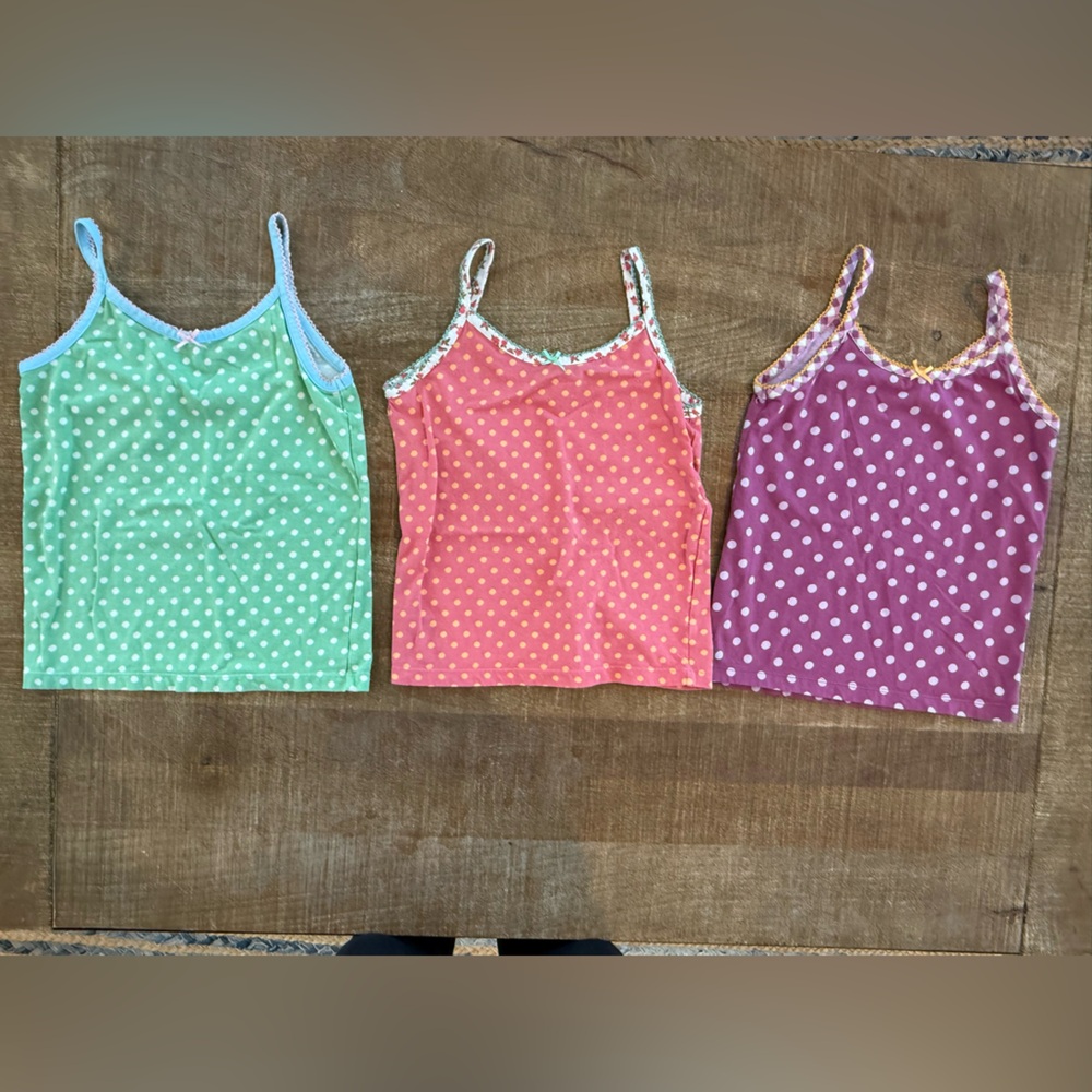Matilda Jane Polka Dot Tank Tops-Purple, Pink, Green